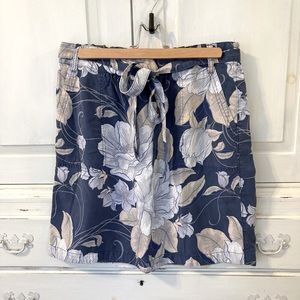 Lands End floral skirt